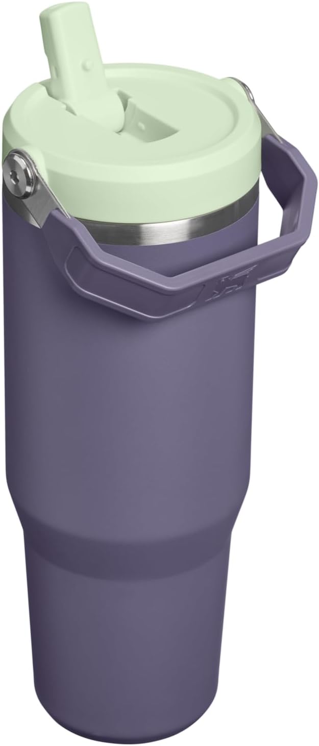 STANLEY IceFlow 2.0 - Vaso con pajita, 30 onzas, color morado | Asa...