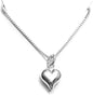 Collar de corazón de plata de ley pequeño, delicado y sutil, regalo...