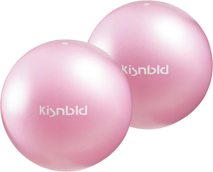 kisnbld Pequeña pelota de ejercicio, mini pelota de pilates de 9 pu...