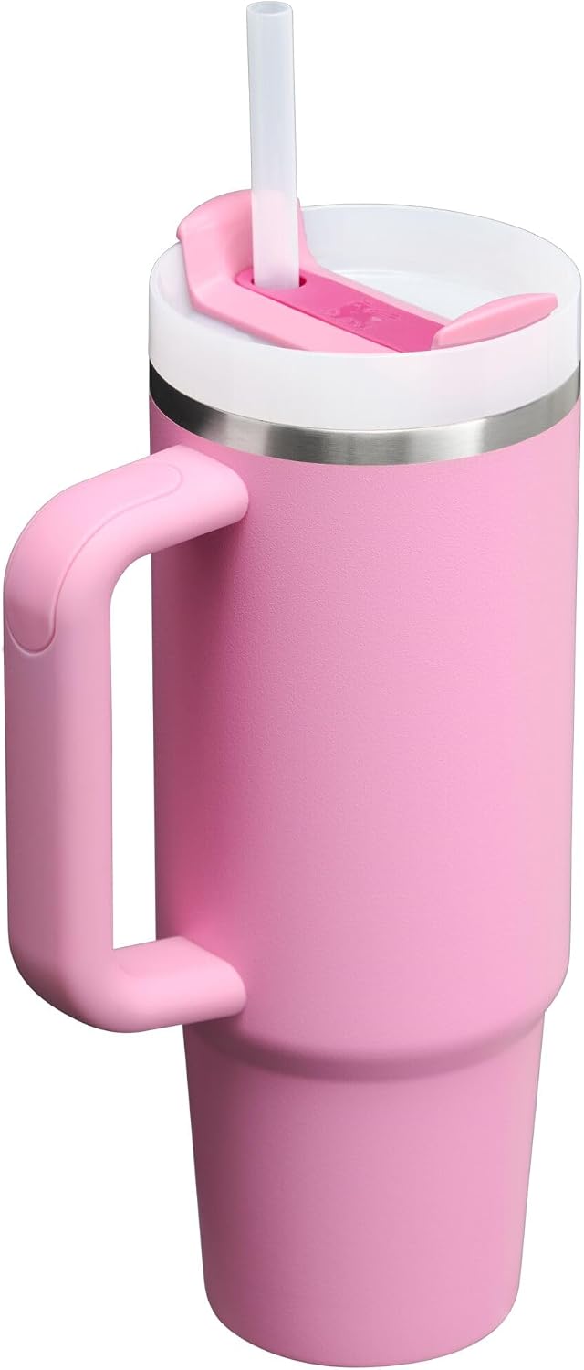 Stanley Quencher H2.0 - Vaso de acero inoxidable con asa, pajilla y...