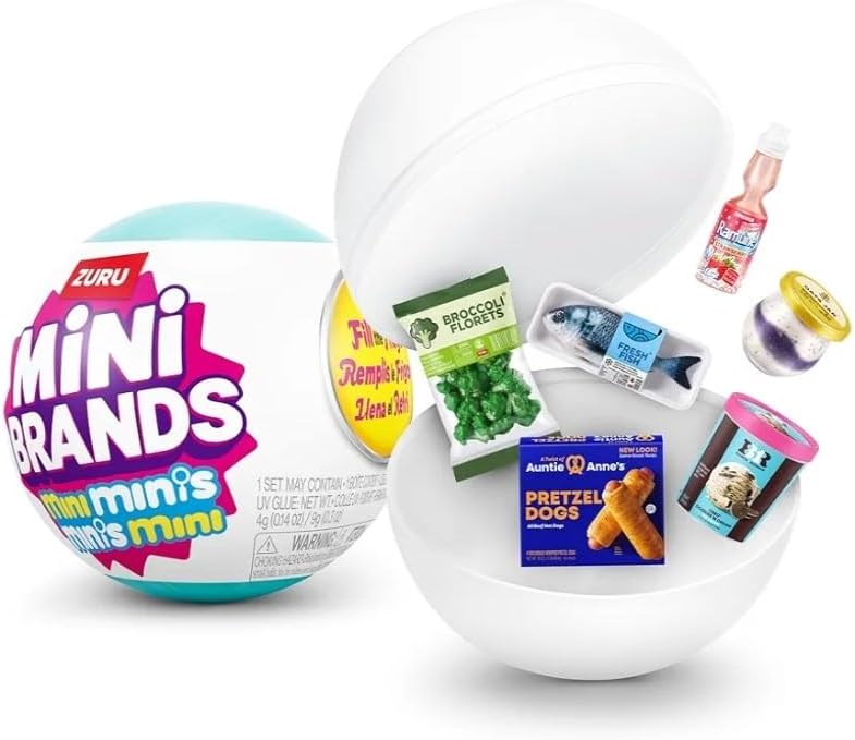 Zuru Mini Minis Refrigerador + 3 Cápsulas, Juego Fill The Frigorífi...
