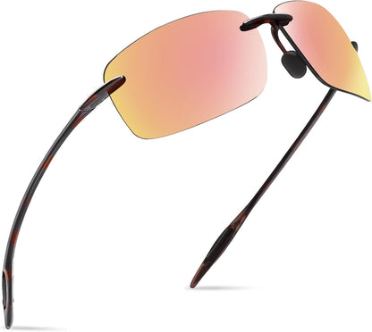 JULI Gafas de sol deportivas para hombres y mujeres, marco Tr90 sin...