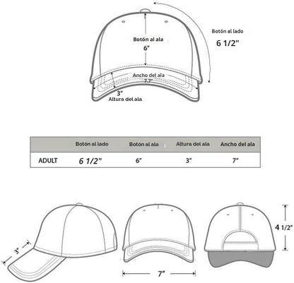 Gorra de béisbol Falari, talla ajustable para entrenamientos de car...