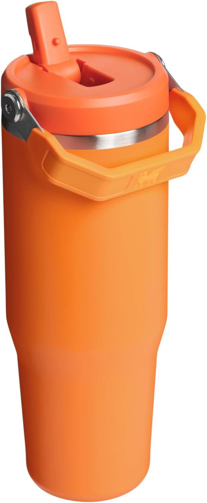 STANLEY IceFlow 2.0 - Vaso con pajita, 30 onzas, coral dorado | Asa...