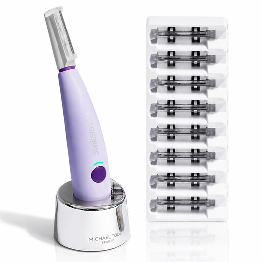Michael Todd Beauty Sonicsmooth Dermaplane Razor para la cara de la...