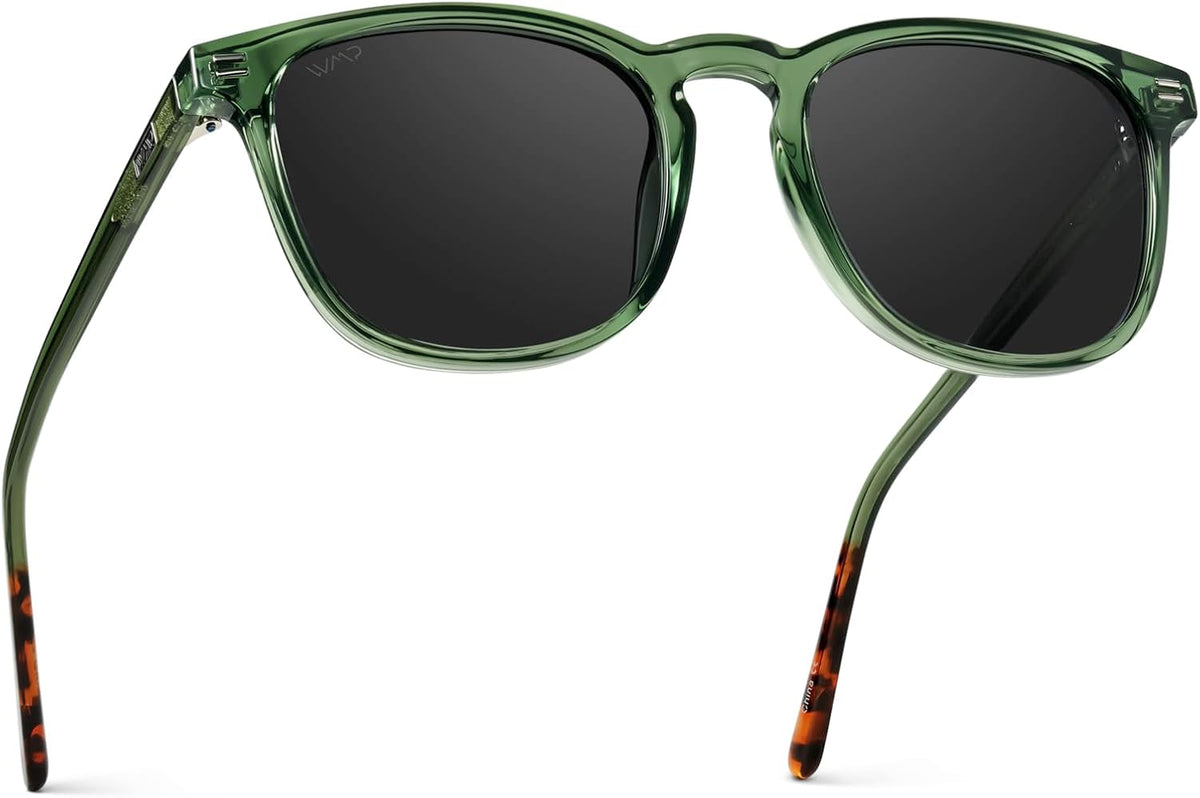 WMP Eyewear - Gafas de sol polarizadas modernas y redondas para hom...