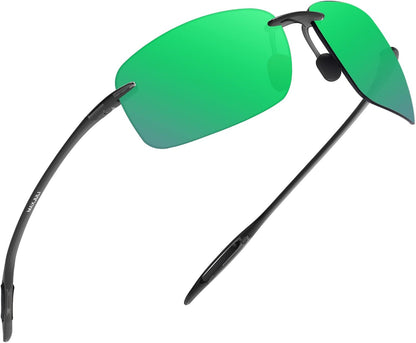 JULI Gafas de sol deportivas para hombres y mujeres, marco Tr90 sin...