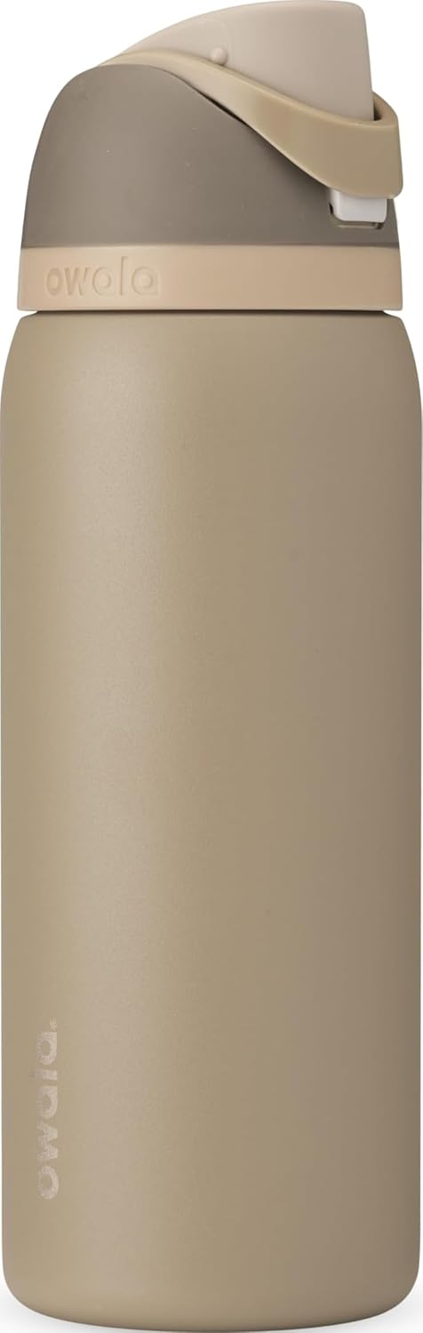 Owala FreeSip - Botella de agua de acero inoxidable de 32 onzas con...