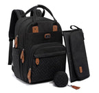 Dikaslon Mochila para pañales con cambiador portátil, funda para ch...