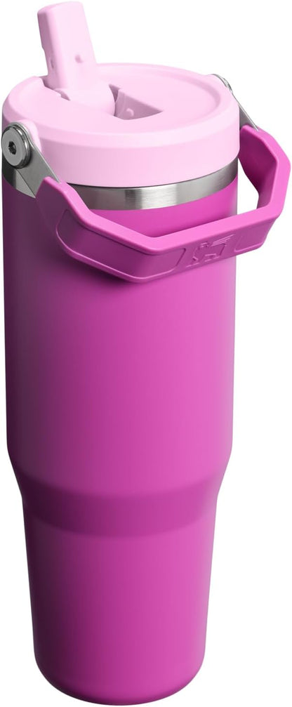 STANLEY IceFlow 2.0 - Vaso con pajita, 30 onzas, flor oscura | Asa...