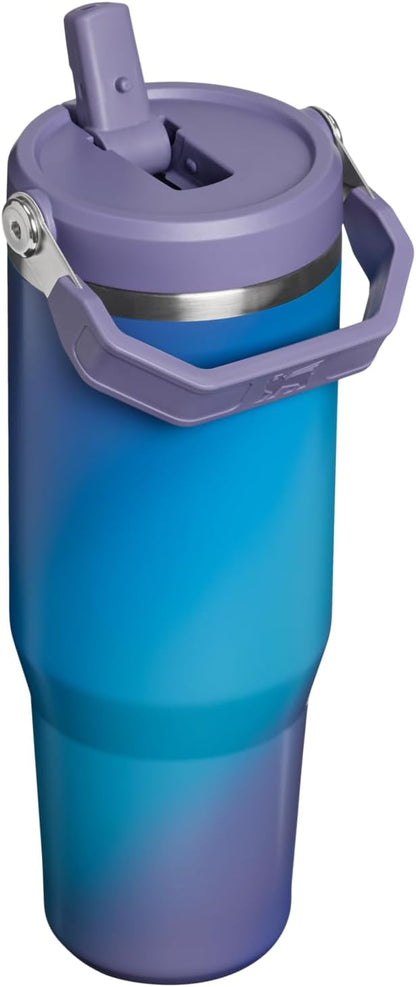STANLEY IceFlow 2.0 - Vaso con pajita, 30 onzas, espiral de luz de...
