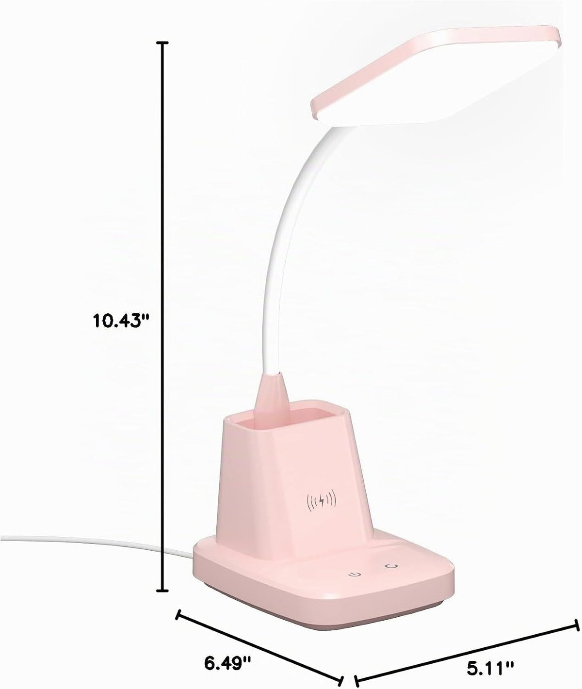 Sailstar - Lámpara de escritorio LED con carga inalámbrica de 10 W...