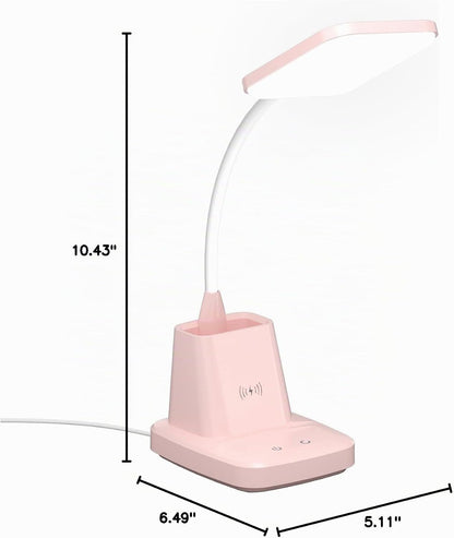 Sailstar - Lámpara de escritorio LED con carga inalámbrica de 10 W...