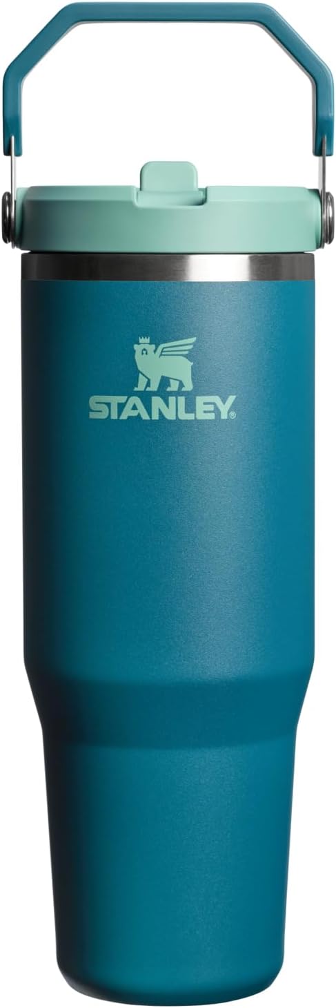 STANLEY IceFlow 2.0 - Vaso con pajita, 30 onzas, color verde azulad...