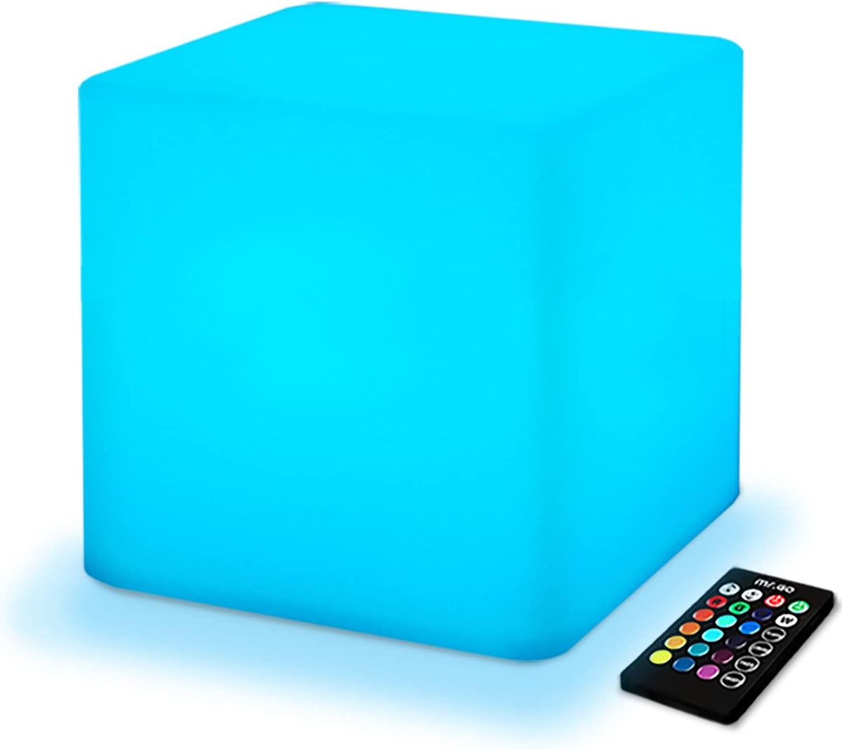 Cubo de luz LED recargable y impermeable, para interiores y exterio...