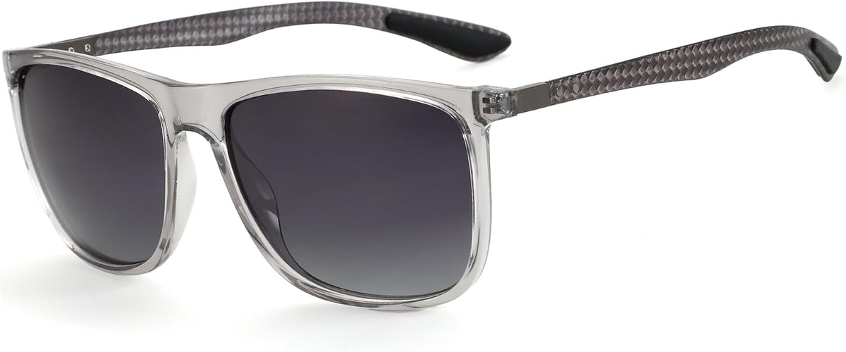 ZENOTTIC Gafas de sol polarizadas cuadradas para hombre, ultraliger...
