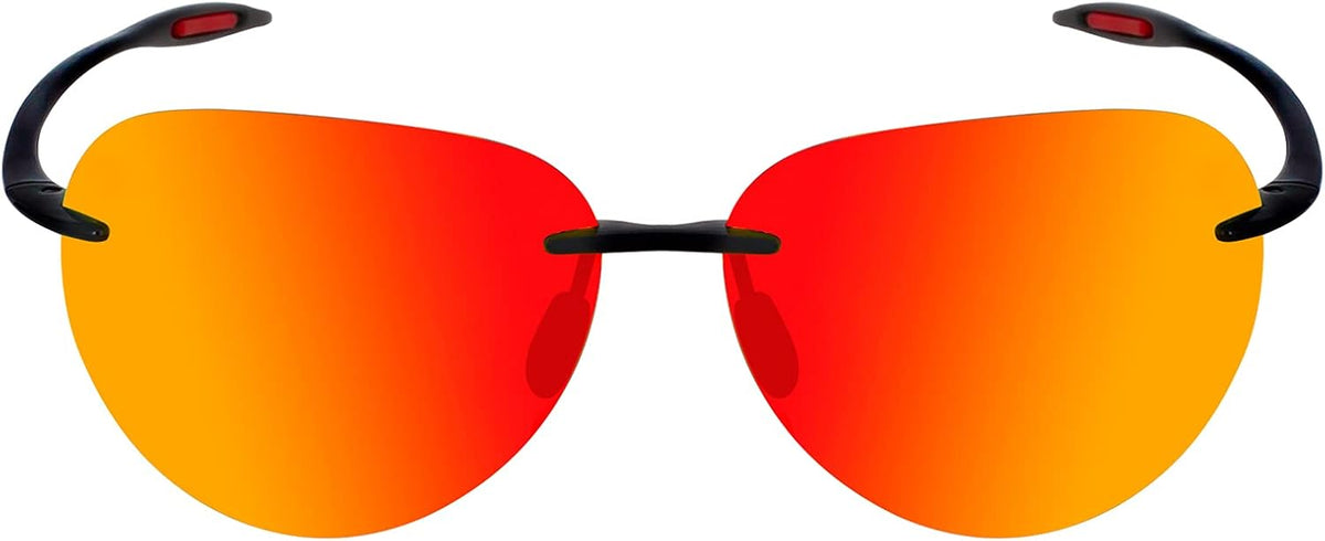 JULI Gafas de sol deportivas para hombres y mujeres, marco Tr90 sin...