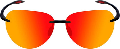 JULI Gafas de sol deportivas para hombres y mujeres, marco Tr90 sin...