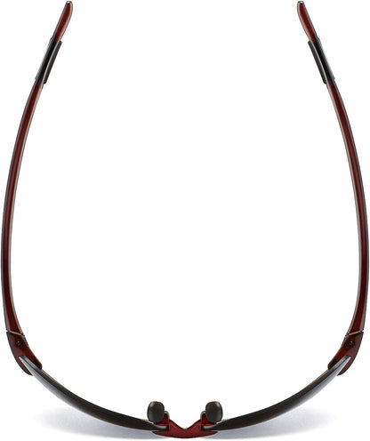 JULI Gafas de sol deportivas para hombres y mujeres, marco Tr90 sin...