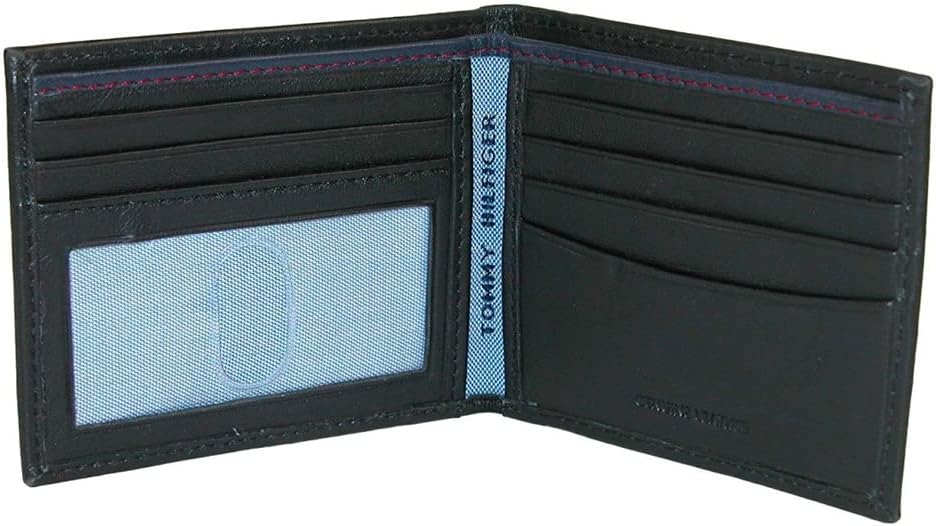 Tommy Hilfiger Cartera Passcase para hombre con ventana de identifi...