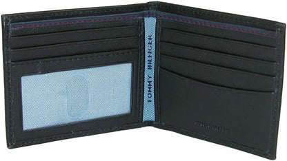 Tommy Hilfiger Cartera Passcase para hombre con ventana de identifi...