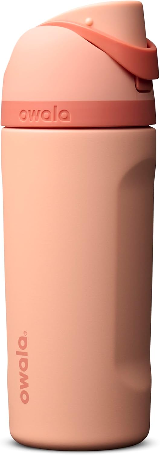Owala FreeSip - Botella de agua de acero inoxidable para niños, 16...