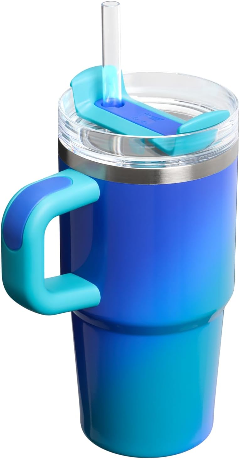 Vaso STANLEY Quencher H2.0 Flow State, 20 oz, Aura de vidrio marino...