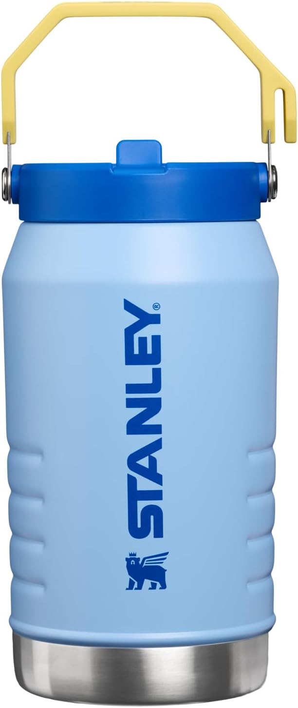 STANLEY IceFlow - Jarra con popote 2.0, 64 onzas, azul almirante de...