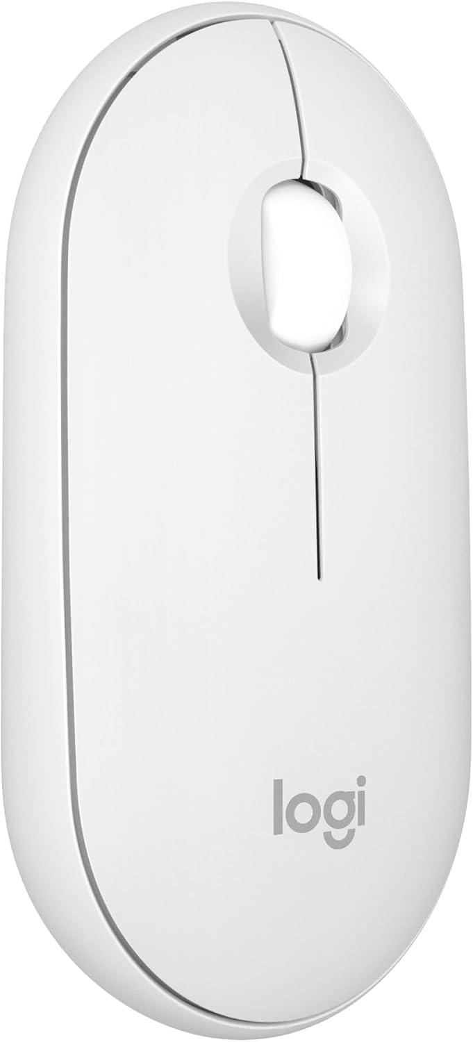 Ratón inalámbrico Bluetooth Logitech M350s Pebble 2 - Tonal blanco...