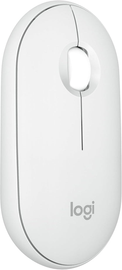 Ratón inalámbrico Bluetooth Logitech M350s Pebble 2 - Tonal blanco...