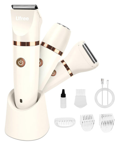 Ufree Maquinilla de Afeitar Eléctrica 3 en 1 para Mujer, Regalos pa...
