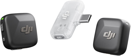 DJI Mic Mini (2 TX + 1 Mobile RX), ultraligero, cancelación activa...