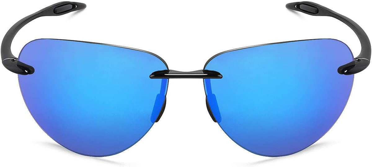 JULI Gafas de sol deportivas para hombres y mujeres, marco Tr90 sin...