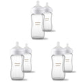 Philips Avent Biberones de vidrio natural, flujo medio, 8 onzas, si...