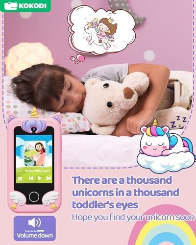 KOKODI Teléfono inteligente para niños, pantalla táctil HD con dobl...