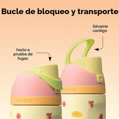 Owala FreeSip - Botella de agua de acero inoxidable de 32 oz Just Ripe