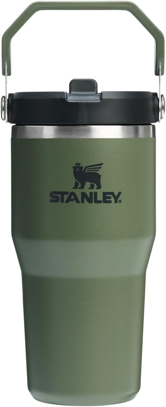 STANLEY IceFlow 2.0 - Vaso con pajita, 20 onzas, pino seco | Asa de...