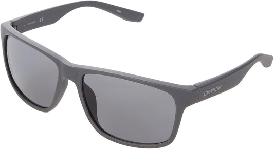 Calvin Klein Gafas de sol rectangulares Ck19539s para hombre, Gris...