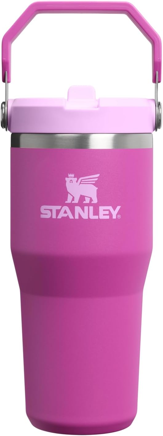 Stanley IceFlow 2.0 - Vaso con pajita, 14 onzas, flor oscura | Asa...