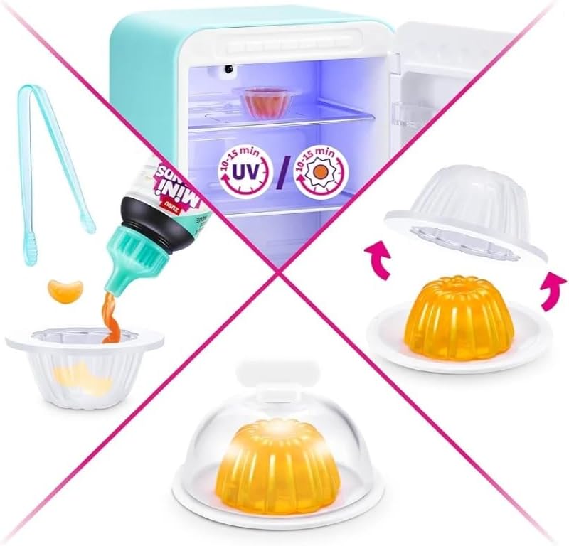 Zuru Mini Minis Refrigerador + 3 Cápsulas, Juego Fill The Frigorífi...