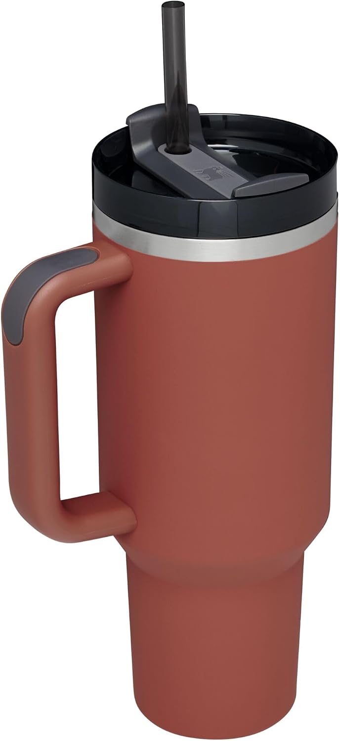 STANLEY Quencher H2.0 Flow State - Vaso de 40 onzas, color rojo óxi...