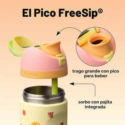 Owala FreeSip - Botella de agua de acero inoxidable de 32 oz Just Ripe