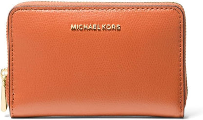Michael Kors Estuche para tarjetas Jet Set con cremallera pequeña,...