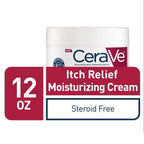 Crema hidratante CeraVe para el alivio de la piel seca, 12 onzas, c...