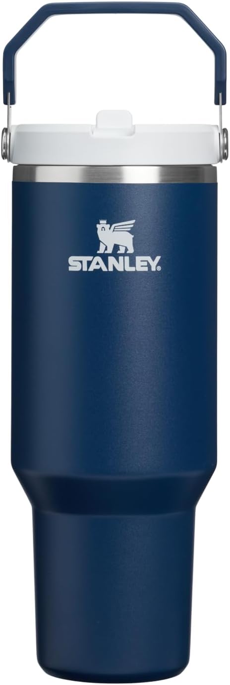 STANLEY IceFlow 2.0 - Vaso con pajita, 40 onzas, azul marino oscuro...