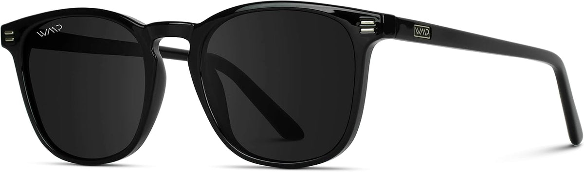 WMP Eyewear - Gafas de sol polarizadas modernas y redondas para hom...