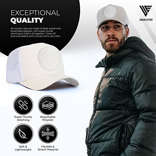 Urban Effort Trucker Hat para hombre – Gorra de béisbol con parte t...