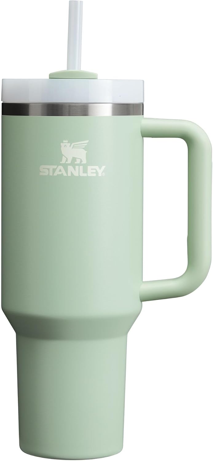 Stanley Quencher H2.0 - Vaso de acero inoxidable con asa, pajilla y...