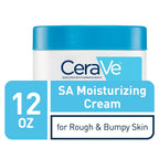 CeraVe SA Crema hidratante, exfolia y suaviza la piel áspera, 12 on...