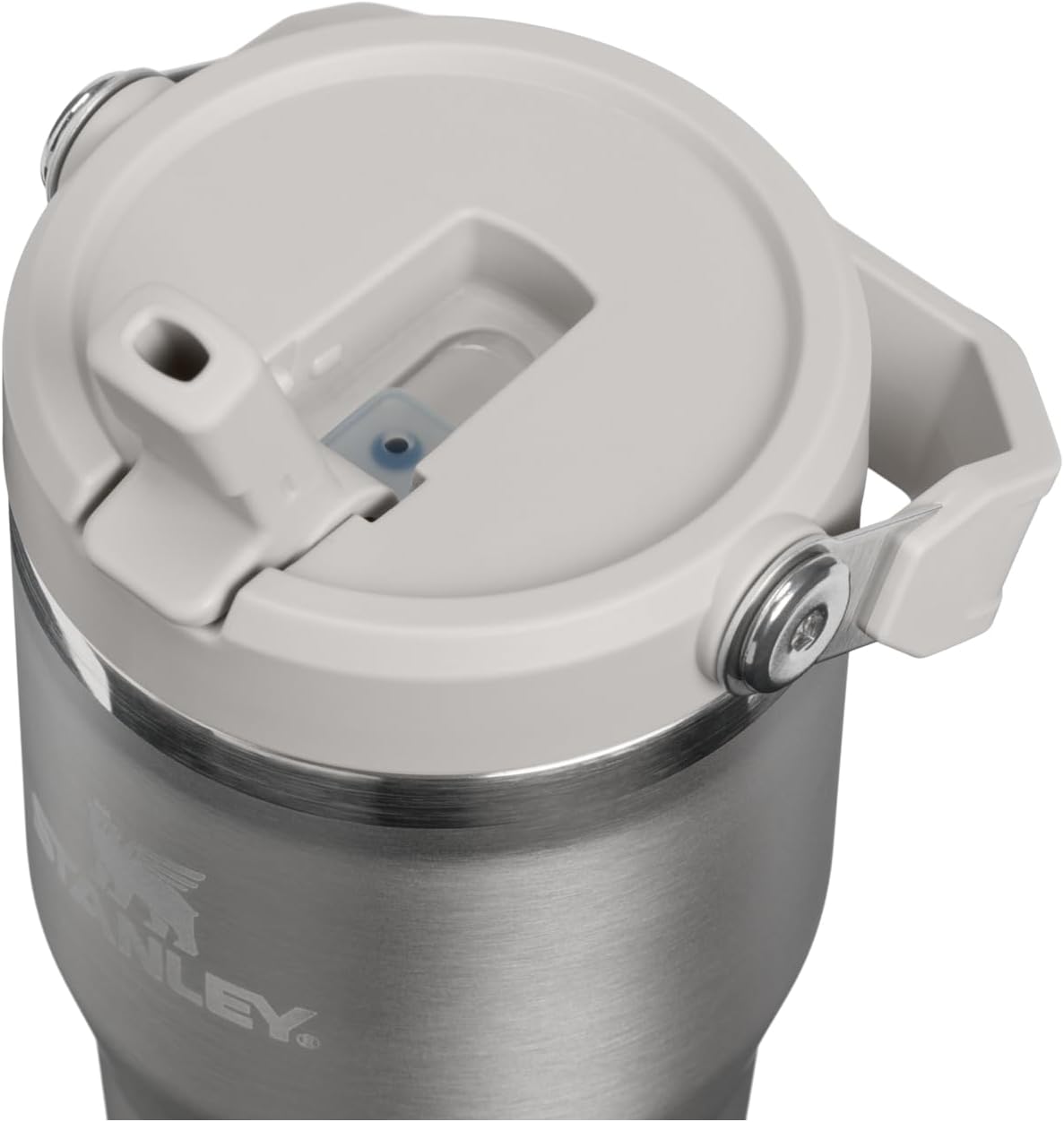 STANLEY IceFlow 2.0 - Vaso con pajita, 20 onzas, ceniza de acero in...
